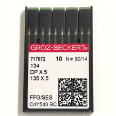 Голки для промислових швейних машин Groz-Beckert  DPx5, FFG/SES, №90/14 (6776)