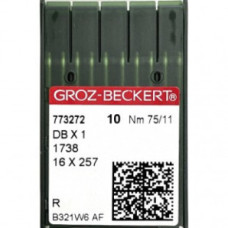 Голки для промислових швейних машин Groz-Beckert DBx1, R, №75/11