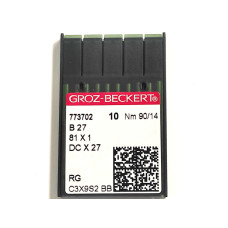 Голки швейні для промислових оверлоків Groz-Beckert DCx27, RG, №90/14 (6771)