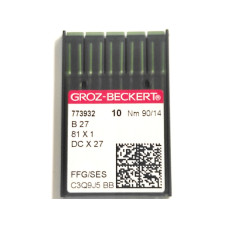 Голки швейні для промислових оверлоків Groz-Beckert DCx27, FFG/SES №90/14 (6777)