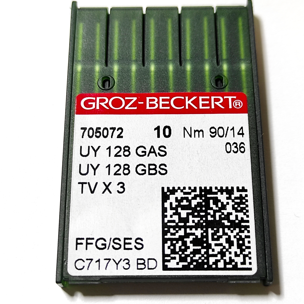 Голки для розпошивальної машини Groz-Beckert UY 128 GAS 90/14 FFG/SES (7156)