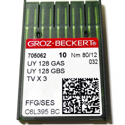 Голки для розпошивальної машини Groz-Beckert UY 128 GAS 80/12 FFG/SES