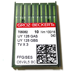 Голки для розпошивальної машини Groz-Beckert UY 128 GAS 100/16 FFG/SES (7153)