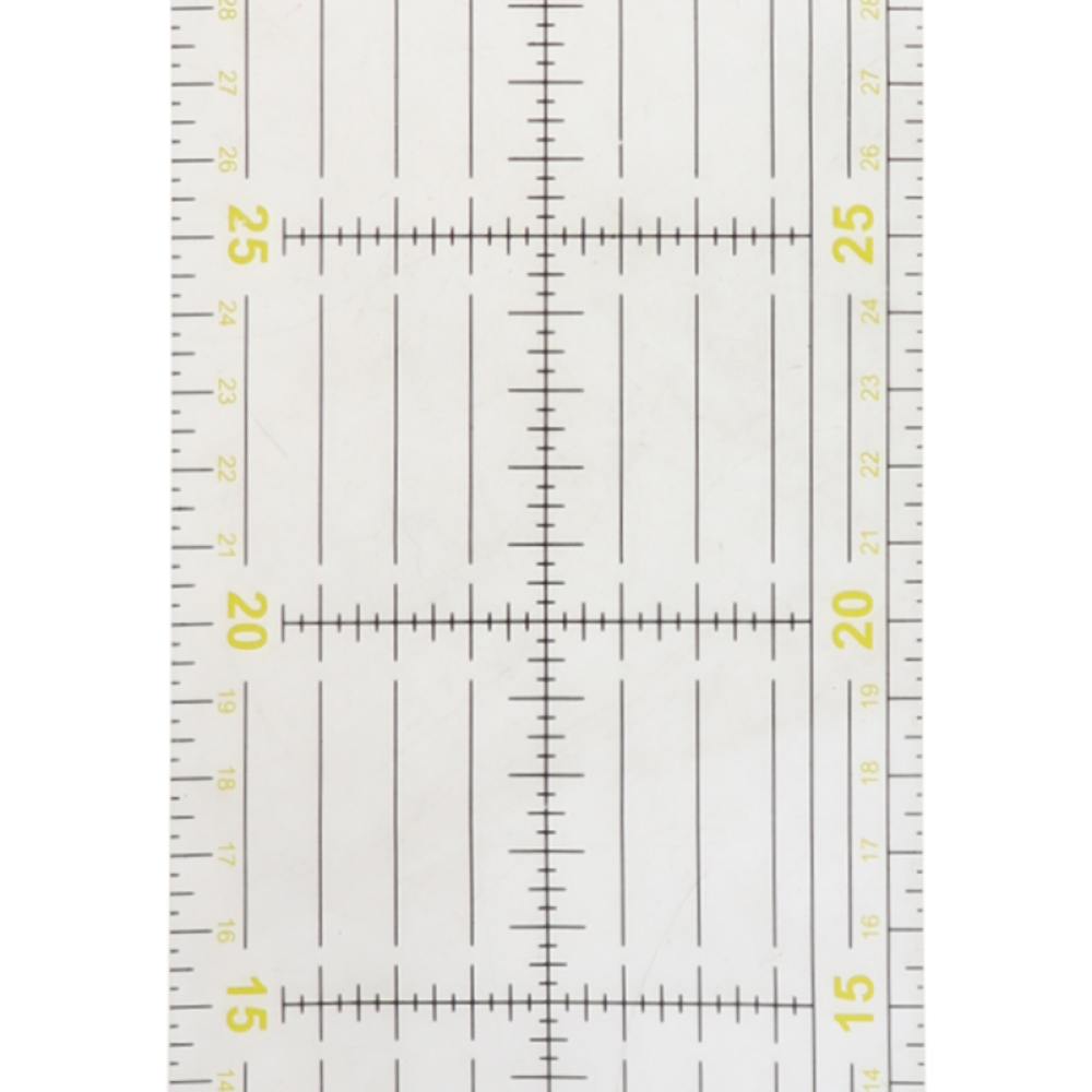 Лінійка для печворку і квілтингу прямокутна 45х10 см (акрил 3мм) (5897)