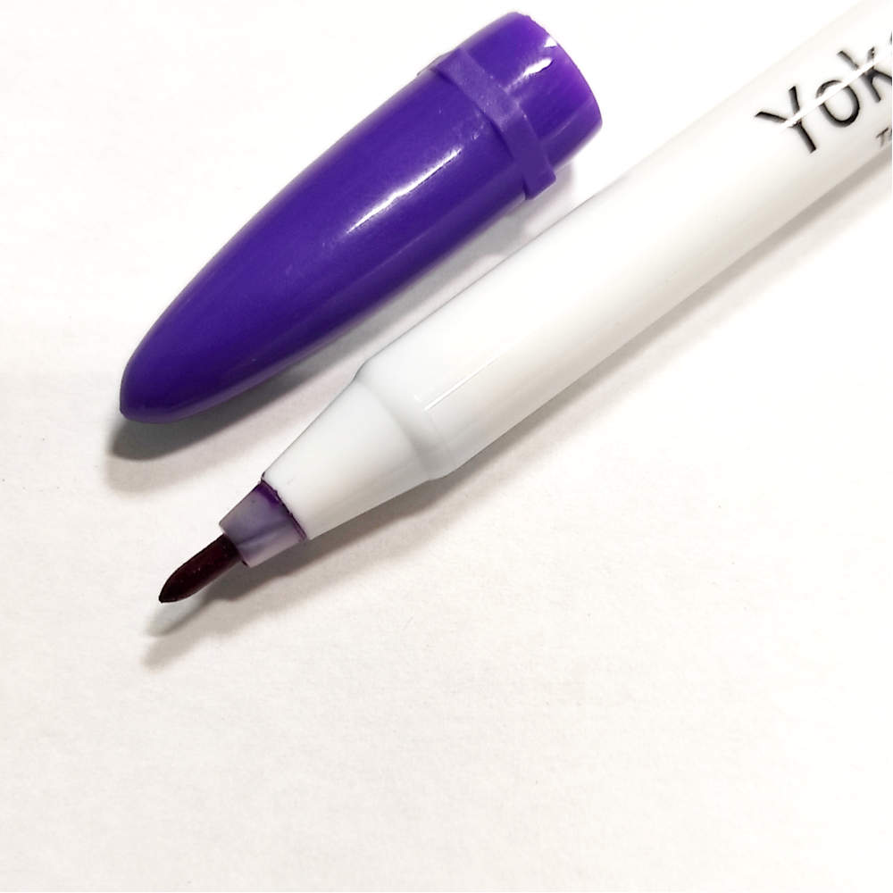 Маркер портновский для разметки Yoke Air Erasable Pen самоисчезающий, фиолетовый (5911)