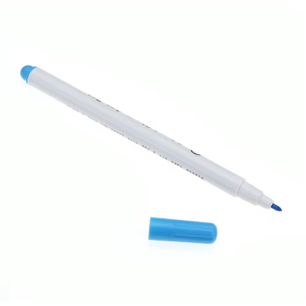 Маркер для розмітки тканини Water Erasable Pen блакитний змивається водою (5795)