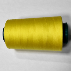 Нитки швейні універсальні 100% поліестер 40/2 Peri 4000 ярдів жовті 028 (6592)