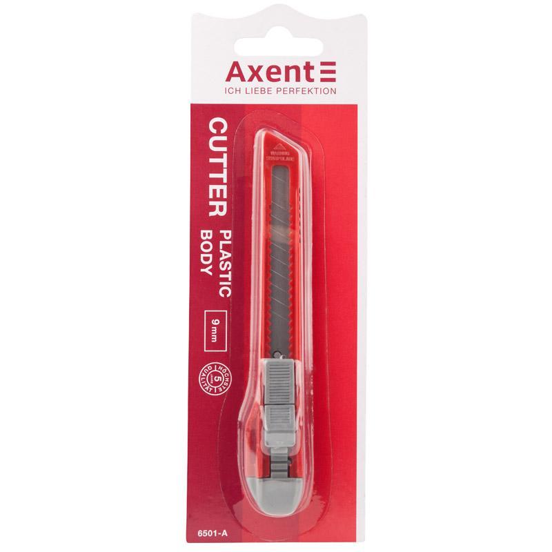 Ніж канцелярський Axent 6501-A, лезо 9 мм (5805)