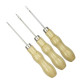 Шило швейное Peri Набор 3шт (обычное, с крючком, с ушком) 130мм деревянная ручка (6570)