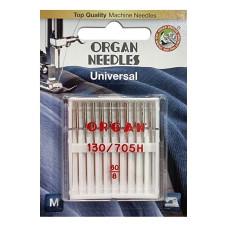 Иглы швейные универсальные ORGAN №60 для бытовых швейных машин блистерная упаковка 10 штук