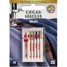 Голки швейні ORGAN MULTI BOX (Twin 1шт, Universal 2шт, Jeans 1шт, Super Stretch 1шт) для побутових швейних машин