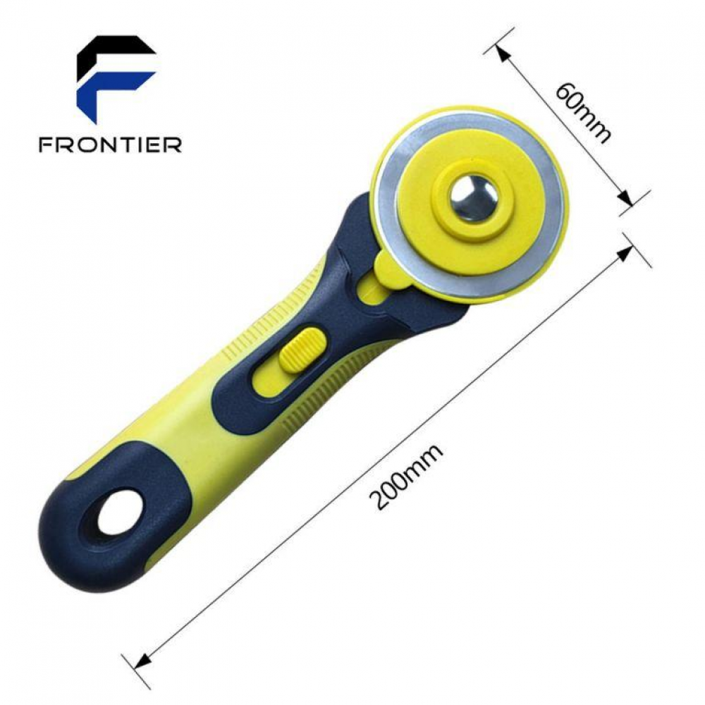 Ніж роликовий для різання тканини, паперу FRONTIER RC діаметр 60 мм (6529)