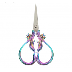 Ножницы для шитья и рукоделия  “Star dust“ цвет радуга 10см (6276)