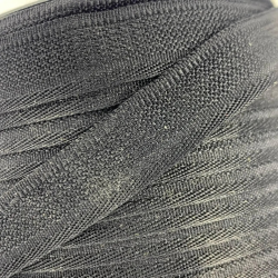 Тасьма, стрічка для підшивання штанів 15 мм чорна, поліестер, 100 ярдів/91метр Ming Ai (6543)