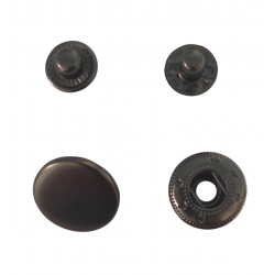 Кнопки Альфа металеві швейні галантерейні 12.5мм 50 штук для одягу та інших виробів колір оксид (6624)