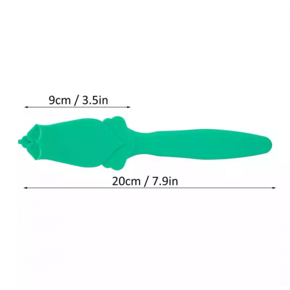 Голківниця магнітна з ручкою для булавок, голок, шпильок зелена (6434)